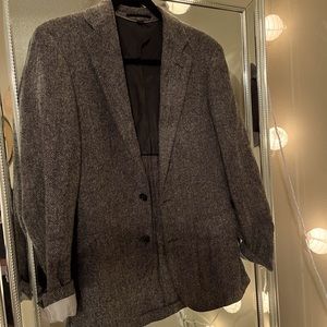 Sommerset blazer in graphite English wool herringbone. Beautiful